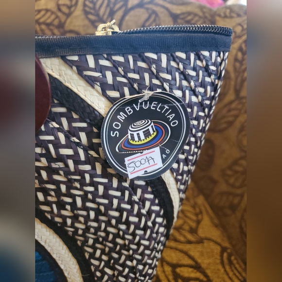 Sombvueltiao Columbia colorful Flecha Woven Tote bag purse - Picture 6 of 8